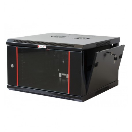 Armadio Rack 19'' a muro 9 unità sezione unica prof. 450mm Nero I-CASE EWT-2409BK