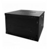 Armadio Rack 19'' a muro 9 unità sezione unica prof. 450mm Nero