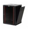 Armadio Rack 19'' a muro 20 unità sezione unica prof. 450mm Nero I-CASE EWT-2420B