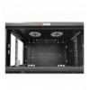 Armadio Rack 19'' a muro 20 unità sezione unica prof. 450mm Nero