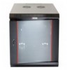 Armadio Rack 19'' a muro 20 unità sezione unica prof. 600mm Nero