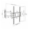 Supporto a Muro per TV LED LCD 32-55'' Full-Motion
