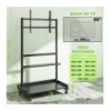 Supporto a Pavimento con Mensola per TV LCD/LED/Plasma 50-86''