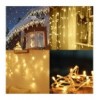 Catena Luminosa 400 Luci LED a Cascata Bianco Caldo IP44 con Timer