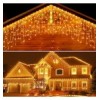 Catena Luminosa 400 Luci LED a Cascata Bianco Caldo IP44 con Timer
