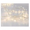 Stringa di 50 Luci LED a Grappolo di Filo d'argento Bianco Caldo IP44 I-LED-CHAIN50STRI