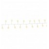 Stringa di 50 Luci LED a Grappolo di Filo d'argento Bianco Caldo IP44
