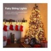 Stringa di 50 Luci LED a Grappolo di Filo d'argento Bianco Caldo IP44
