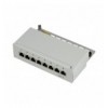 Pannello Patch 8 Porte Cat. 6 STP Grigio I-PP 08-E-C6S