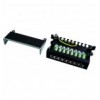 Pannello Patch 8 Porte Cat. 6 STP Nero I-PP 08-E-C6B