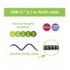 Cavo USB-C™ Maschio a Ethernet RJ45 Maschio 1m ICOC U3C-RJ45-010