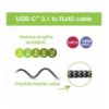 Cavo USB-C™ Maschio a Ethernet RJ45 Maschio 5m ICOC U3C-RJ45-050