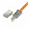 Confezione 100 Plug modulari RJ45 Passanti Cat6 STP