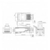 Confezione 100 Plug modulari RJ45 Passanti Cat6 STP