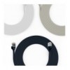 Cavo di Rete Patch in Rame Cat.6A U/FTP TPE 4mm Ultraflex Bianco 0,25m