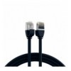 Cavo di Rete Patch in Rame Cat.6A U/FTP TPE 4mm Ultraflex Nero 1m ICOC UF6A-TPE-010BK