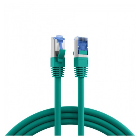 Cavo di Rete Patch in Rame Cat.6A S/FTP TPE Cat.7 Ultraflex Verde 1m ICOC SF6A-TPE-010GR