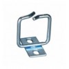 Anello Passacavi Frontale 40x40 mm in Acciaio Zincato per Armadi Rack I-CASE RING-SLIM44C