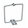 Anello Passacavi Frontale 80x80 mm in Acciaio Zincato per Armadi Rack I-CASE RING-SLIM88C