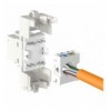 Frutto Keystone Cat.6A UTP Bianco con tappo antipolvere IWP-MD C6A/SHUTW