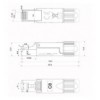 Plug RJ45 Cat.8 Schermato STP Tooless