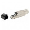 Plug RJ45 Cat.8 Schermato STP Tooless