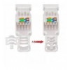 Plug Cat.6A RJ45 UTP Toolless con Copriconnettore