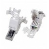 Plug Cat.6A RJ45 UTP Toolless con Copriconnettore