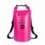 Sacca Impermeabile 20L Dry Bag con Tracolla Regolabile Fucsia