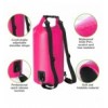 Sacca Impermeabile 20L Dry Bag con Tracolla Regolabile Fucsia