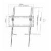 Supporto a Muro Inclinabile per TV LED 32-70'' a Basso Profilo