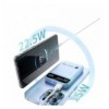 Power Bank Wireless Magnetico 3 in 1 con LED 10.000 mAh 22,5W Nero