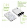Power Bank Wireless Magnetico 3 in 1 con LED 10.000 mAh 22,5W Bianco