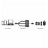 Hub Flessibile USB-C™ SuperSpeed 3 Porte USB A Femmina Nero IUSB31C-HUB3