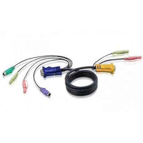 Cavo per KVM HD 15 a PS2 con Audio 5m