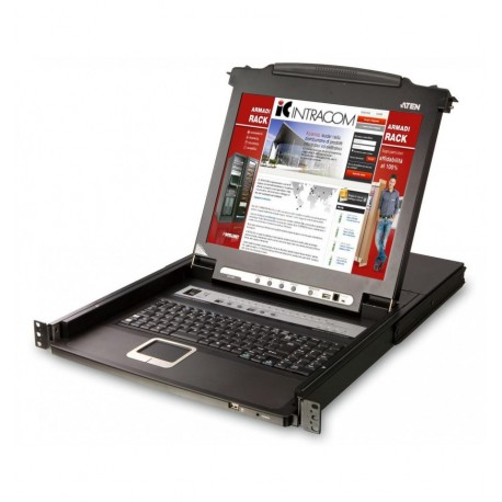 Console USB-PS2 VGA con LCD 19'' e porta USB (Dual Rail)