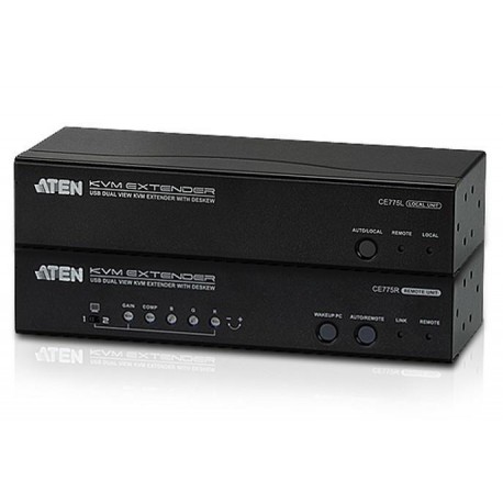 Extender KVM USB VGA Dual View con Deskew 300m CE775 IDATA CE-775