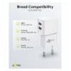 Caricatore da Muro 2 porte USB-A Slim Design 12W Bianco IPW-USB-224W