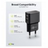 Caricatore da Muro 2 porte USB-A Slim Design 12W Nero IPW-USB-224B