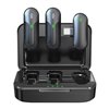 Set 2 Mini Microfoni Lavalier Wireless con Ricevitore USB-C™ e Custodia di Ricarica