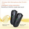 Set 2 Mini Microfoni Lavalier Wireless con Ricevitore USB-C™ e Custodia di Ricarica, TX301