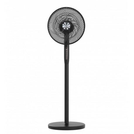 Ventilatore 12'' 2 in 1 con Piantana a 3 Altezze 12 Velocità con Telecomando Oscillazione a 720° e Timer IC-FAN-FLS2BK