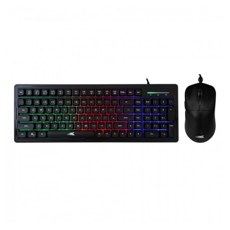 Kit Tastiera 101 Tasti e Mouse USB 7200 dpi Nero