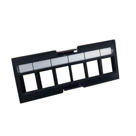 Pannello Frontale Adattatore 6 Posti RJ45 Keystone UTP per Pannello Patch I-CASE FO-48ADP-RJ45