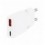 Caricatore Alimentatore GaN USB-C™ (PD) + USB-A (QC) da Muro 20W Bianco