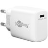 Caricatore Alimentatore GaN USB-C™ PD da Muro 25W Bianco IPW-USB-G25WH