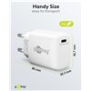 Caricatore Alimentatore GaN USB-C™ PD da Muro 25W Bianco