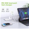 Caricatore Alimentatore GaN USB-C™ 30W e USB-A QC3.0 da Muro
