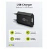 Caricatore USB 1A 5W Compatto Spina Europea Nero
