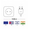 Caricatore USB 1A 5W Compatto Spina Europea Nero